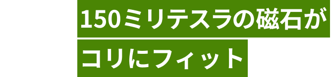 POINT01 150ミリステラの磁石がコリにフィット